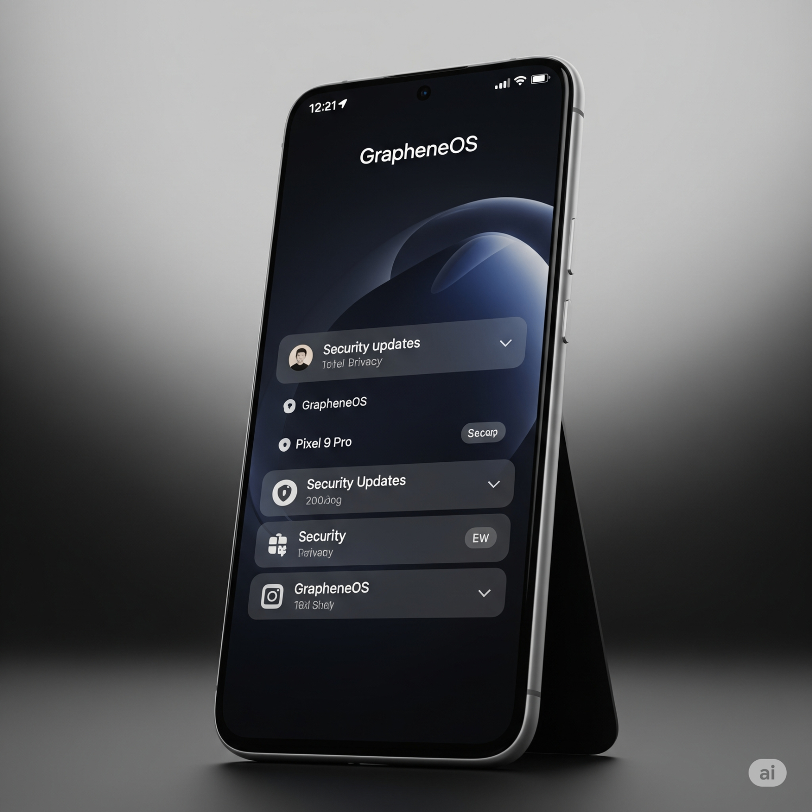 Google Pixel mit GrapheneOS (Vollständig KI-generiertes Bild)